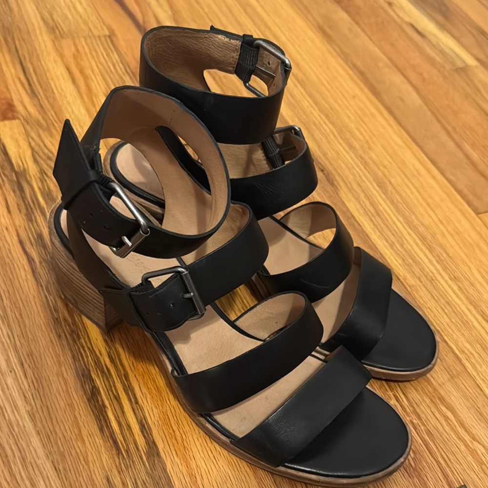 Madewell Black Heeled Sandals